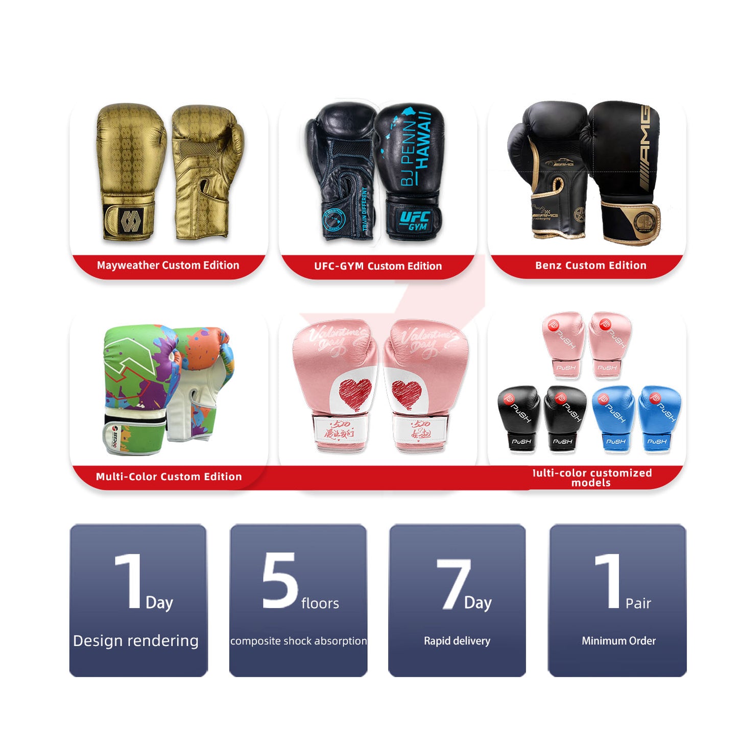 SEEDOO Boxing Gloves for Adults Training for Judo, Muay Thai, Kickboxing, 5-Layer Shock Absorption