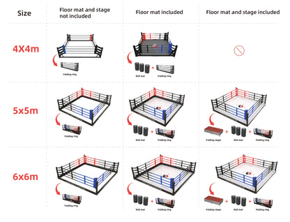Foldable Boxing Ring – Customizable MMA & Boxing Training Ring
