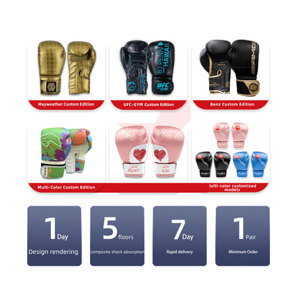 SEEDOO Boxing Gloves for Adults Training for Judo, Muay Thai, Kickboxing, 5-Layer Shock Absorption