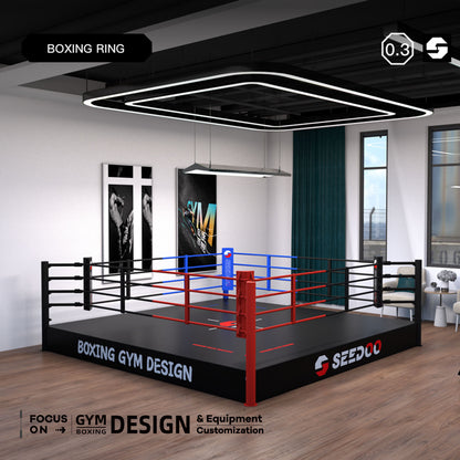 The boxing ring is suitable for wrestling, Sanda, kickboxing, MMA