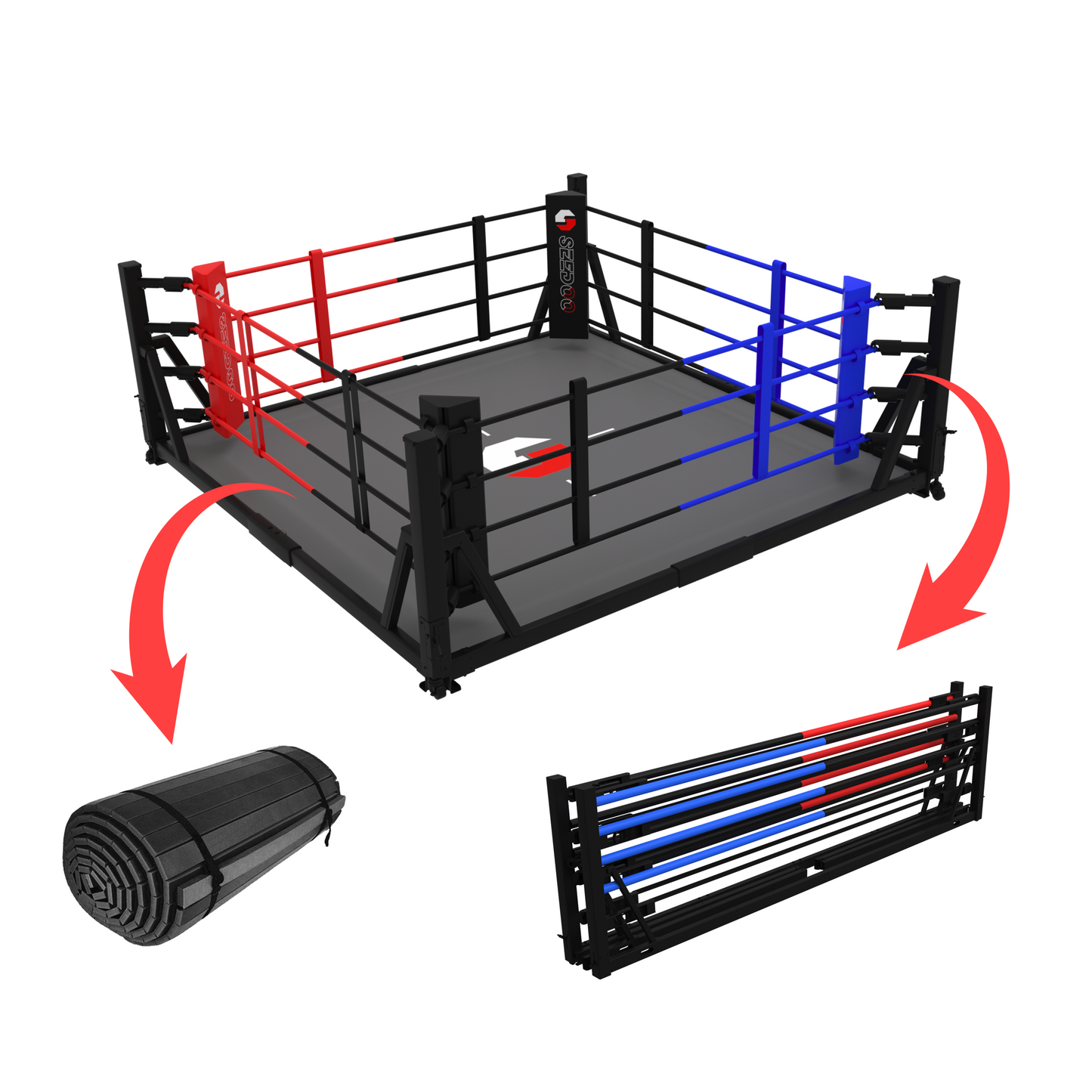 Foldable Boxing Ring – Customizable MMA & Boxing Training Ring