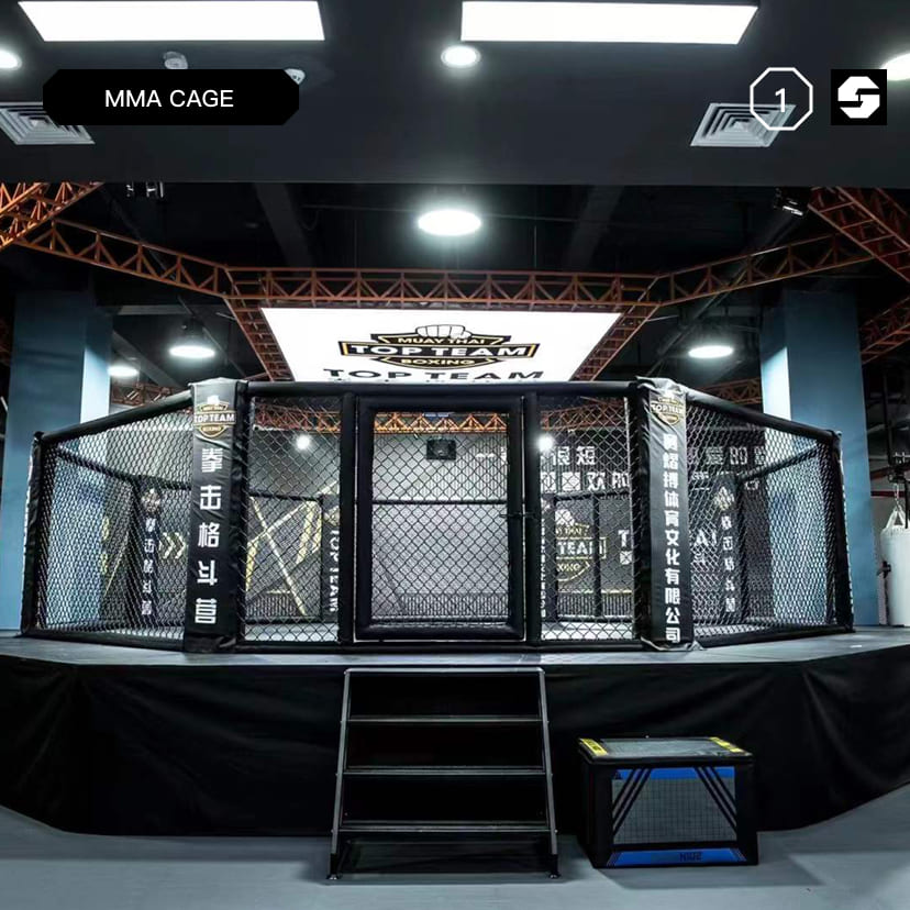 MMA professional boxing event octagon cage