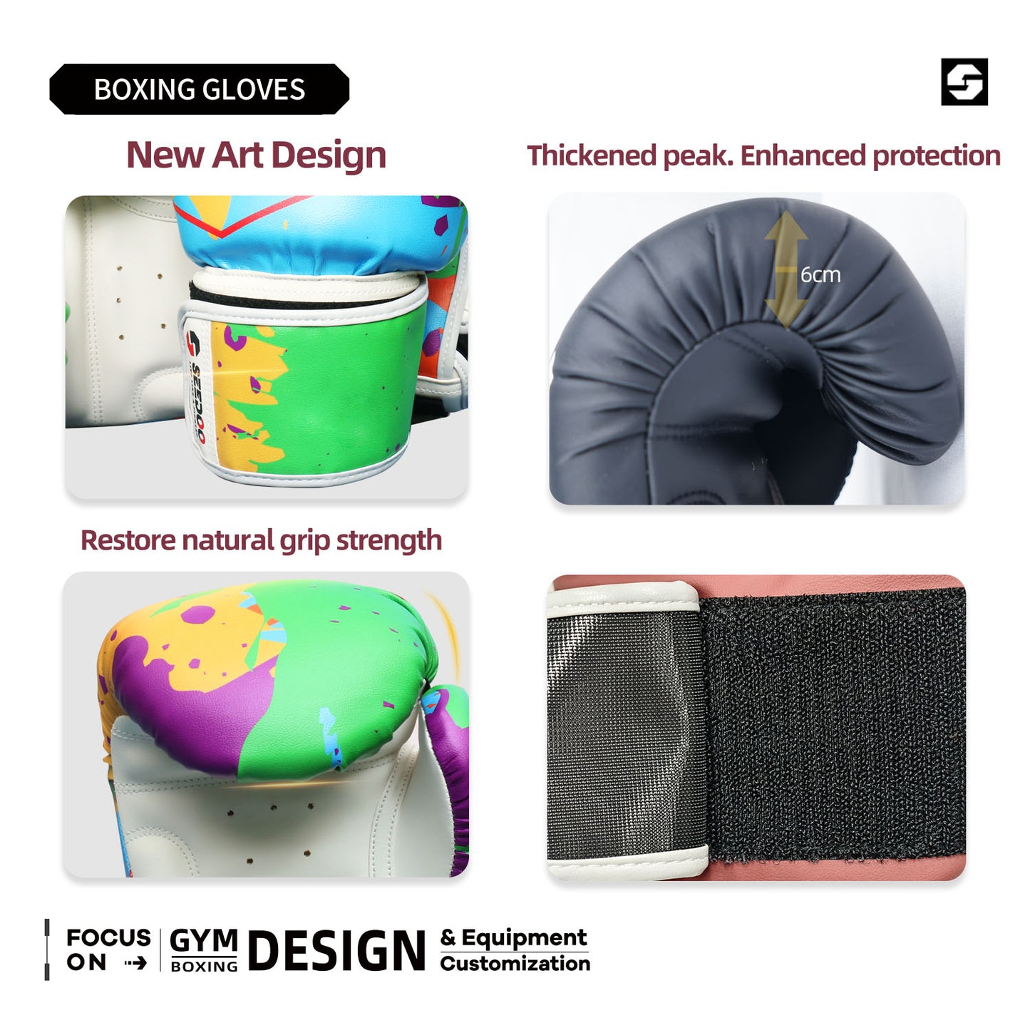 SEEDOO Boxing Gloves for Adults Training for Judo, Muay Thai, Kickboxing, 5-Layer Shock Absorption