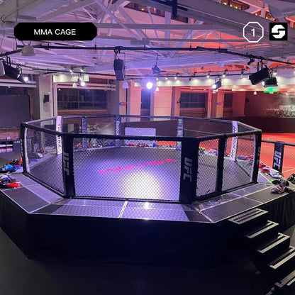 MMA professional boxing event octagon cage