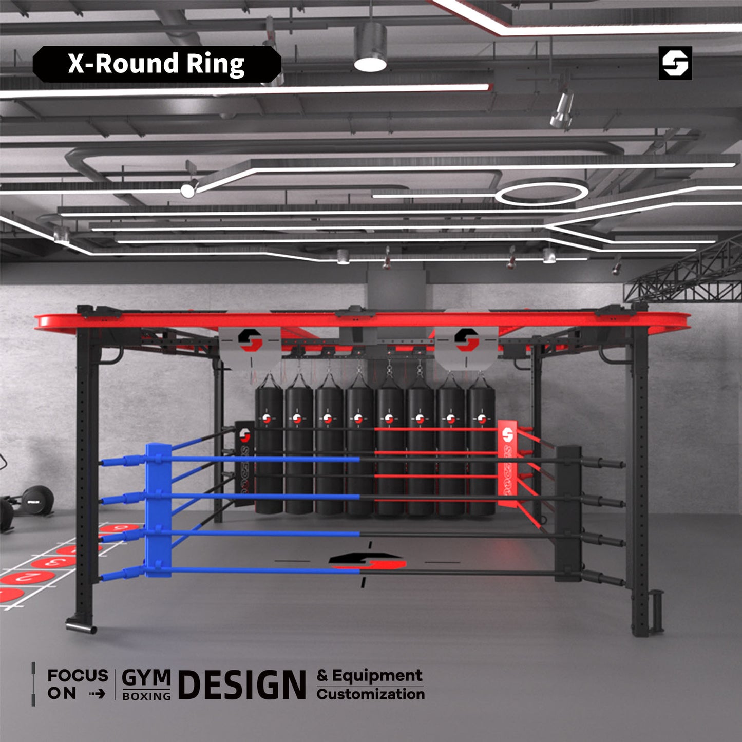 Liftable Boxing Ring