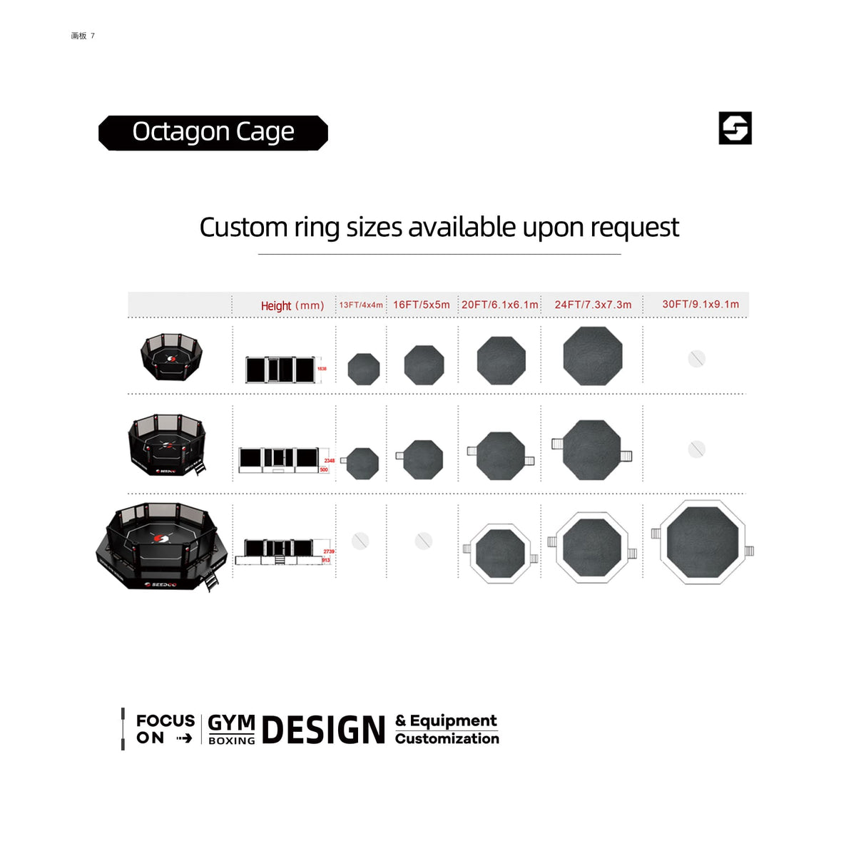 MMA professional boxing event octagon cage